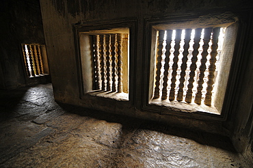 The window in Angkor Wat temple, Angkor, Cambodia