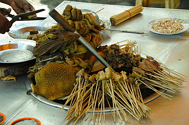 Street food in Yangon, Burma, Myanmar