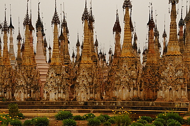 The pagodas of Kakku, Shan State, Myanmar, Asia