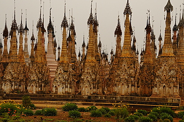 The pagodas of Kakku, Shan State, Myanmar, Asia