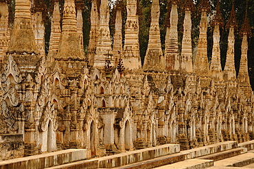 The pagodas of Kakku, Shan State, Myanmar, Asia