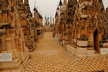 The pagodas of Kakku, Shan State, Myanmar, Asia