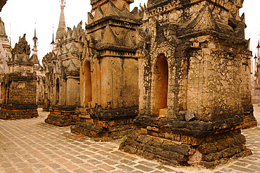 The pagodas of Kakku, Shan State, Myanmar, Asia