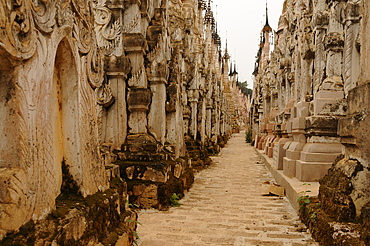 The pagodas of Kakku, Shan State, Myanmar, Asia