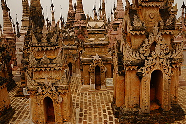 The pagodas of Kakku, Shan State, Myanmar, Asia