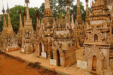 The pagodas of Kakku, Shan State, Myanmar, Asia