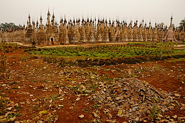 The pagodas of Kakku, Shan State, Myanmar, Asia