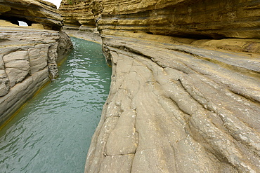 Famous Channel of Love (Canal D'amour) in Sidari, Corfu, Greece