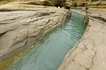 Famous Channel of Love (Canal D'amour) in Sidari, Corfu, Greece