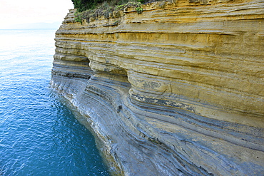 Famous Channel of Love (Canal D'amour) in Sidari, Corfu, Greece