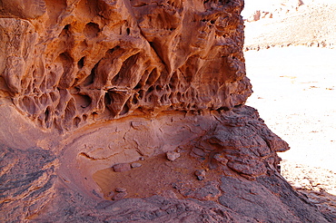 Picturesque rock formations of Tadrart Desert, Algeria