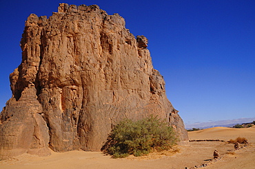 Picturesque rock formations of Tadrart Desert, Algeria