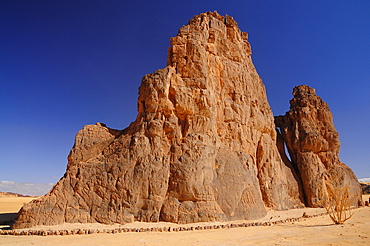 Picturesque rock formations of Tadrart Desert, Algeria