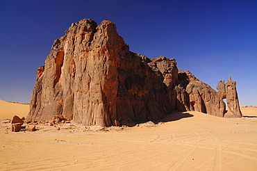 Picturesque rock formations of Tadrart Desert, Algeria