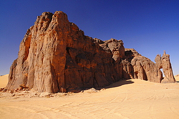 Picturesque rock formations of Tadrart Desert, Algeria