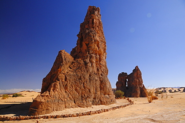 Picturesque rock formations of Tadrart Desert, Algeria