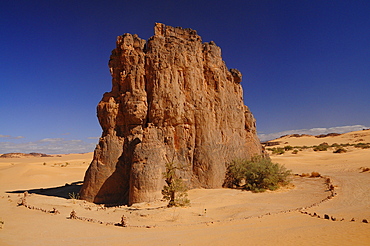 Picturesque rock formations of Tadrart Desert, Algeria