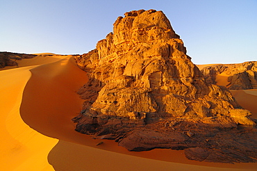 Picturesque rock formations of Tadrart Desert, Algeria