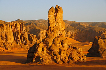 Picturesque rock formations of Tadrart Desert, Algeria