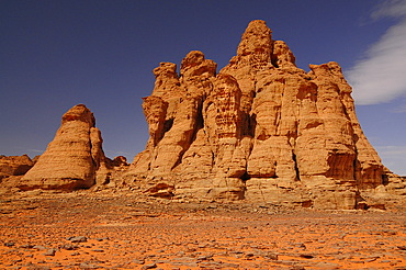 Picturesque rock formations of Tadrart Desert, Algeria