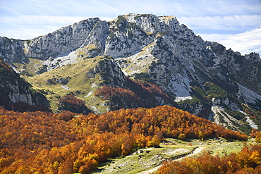 Picturesque view on Mountains of Durmitor National Park along Durmitor Panoramic Route, Durmitor, Montenegro