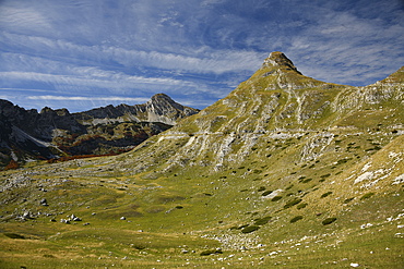 Picturesque view on Mountains of Durmitor National Park along Durmitor Panoramic Route, Durmitor, Montenegro