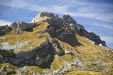 Picturesque view on Mountains of Durmitor National Park along Durmitor Panoramic Route, Durmitor, Montenegro