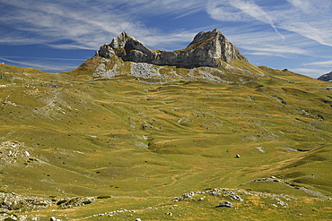 Picturesque view on Mountains of Durmitor National Park along Durmitor Panoramic Route, Durmitor, Montenegro