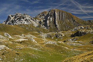 Picturesque view on Mountains of Durmitor National Park along Durmitor Panoramic Route, Durmitor, Montenegro