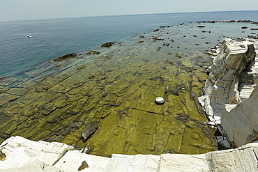 Ancient quarry of Alyki, Thassos, Greek Islands, Greece, Europe