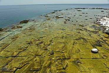 Ancient quarry of Alyki, Thassos, Greek Islands, Greece, Europe