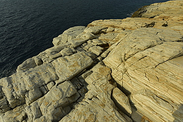 Rocky coast of Thassos, Greece, Europe