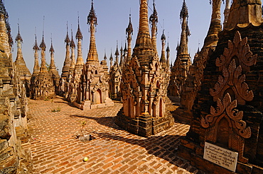 The pagodas of Kakku, Shan State, Myanmar, Asia