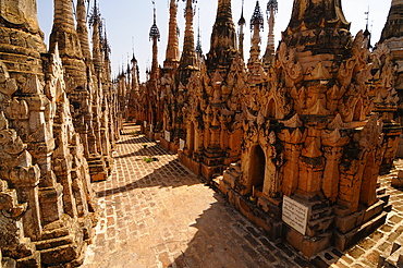 The pagodas of Kakku, Shan State, Myanmar, Asia