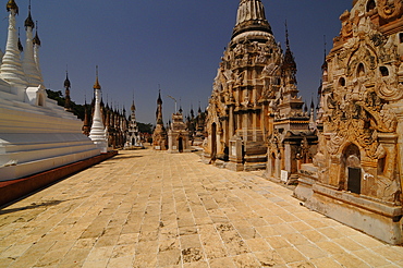 The pagodas of Kakku, Shan State, Myanmar, Asia