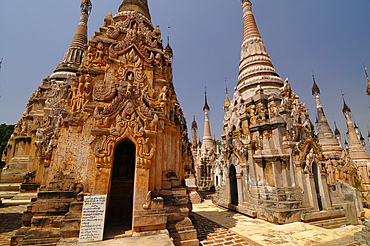 The pagodas of Kakku, Shan State, Myanmar, Asia