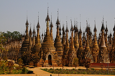 The pagodas of Kakku, Shan State, Myanmar, Asia