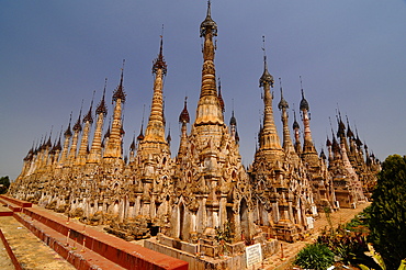 The pagodas of Kakku, Shan State, Myanmar, Asia