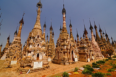 The pagodas of Kakku, Shan State, Myanmar, Asia