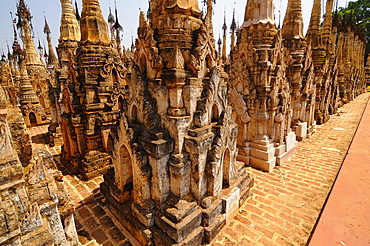 The pagodas of Kakku, Shan State, Myanmar, Asia