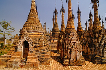 The pagodas of Kakku, Shan State, Myanmar, Asia