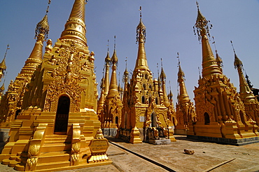 The pagodas of Kakku, Shan State, Myanmar, Asia