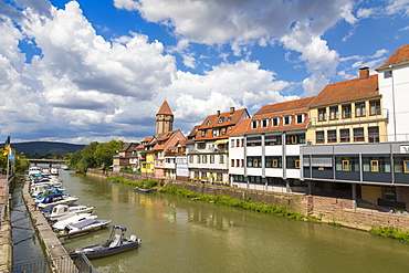 Wertheim, River Tauber, Baden-Wurttemberg, Germany, Europe