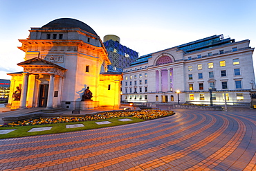 Centenary Square, Hall of Memory, Baskerville House, the New Library, Birmingham, England, United Kingdom, Europe