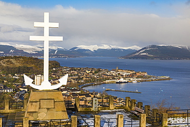 Free French Memorial, Lyle Hill, Greenock, River Clyde, Scotland, United Kingdom, Europe