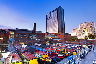 Gas Street Basin, Birmingham, England, United Kingdom, Europe