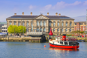 Customs House, River Lagan, Belfast, Ulster, Northern Ireland, United Kingdom, Europe