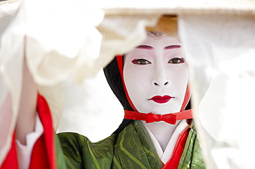 Twelfth century character Tokiwa Gozen, Jidai festival, Kyoto, Japan, Asia