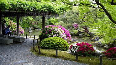 Jonan-gu shrine gardens, Kyoto, Japan, Asia