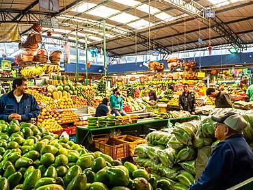 The produce section of Paloquemao market, Bogota, Colombia, South America